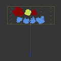Different Types Of Arbor Trees With Green Yellow Red Leaves And Various Shapes