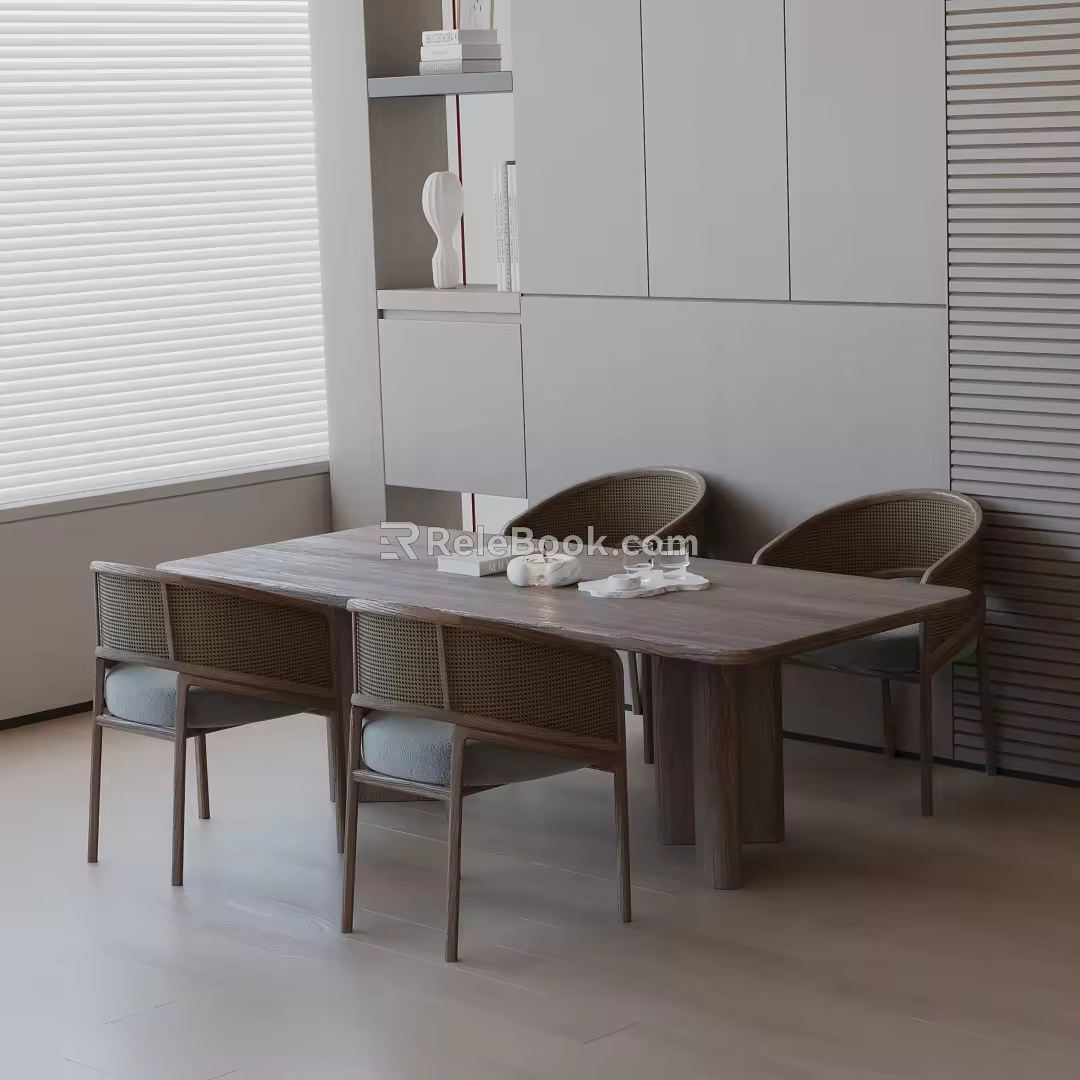 Modern table combination 3d model
