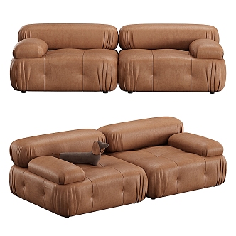 Modern Multiplayer Sofa Corner Sofa 3d model