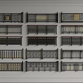 Collection Of Decorative Railings With Various Design Patterns And Different Styles 3d model