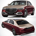 Hyundai Mercedes-Benz Maybach Sedan Luxury Car 3d model