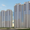 Modern High Rise Residential Building With Glass Facade Balconies And Contemporary Design
