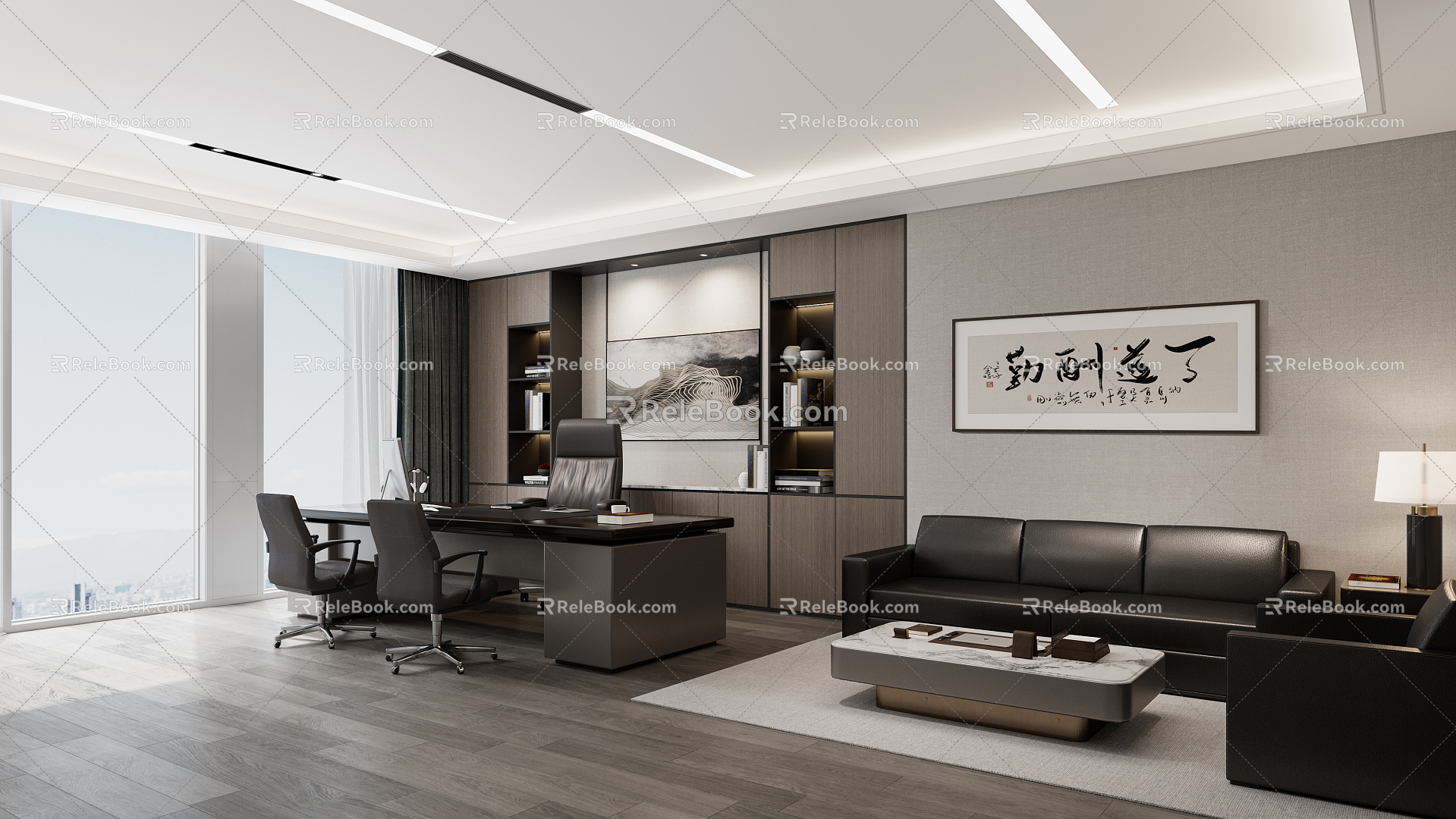 Hyundai Office Chairman Director's Office 3d model