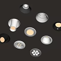 Modern Recessed Ceiling Lights With LED Downlights And Spotlights In Various Styles