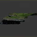 Garden Landscape Featuring Lush Green Grass Winding Stream Rocky Terrain and Small Structures