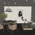Hotel Mahjong Room With Modern Interior Design Comfortable Seats And Decorative Lighting