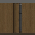 Modern Folding Door Wooden Door Partition Door Cloakroom Folding Door Wardrobe 3d model