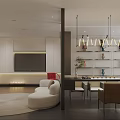 Modern Public Office Space Interior With Ergonomic Chairs Sofa And Pendant Lights
