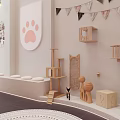 Qiaoma Sports Mall Store Featuring Cartoon Duck Logo And Glass Front With Product Displays