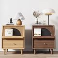 Nordic bedside table 3d model