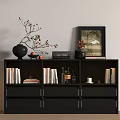 Modern Middle Style Bookcase 3d model
