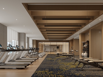 Modern Gym 3d model