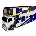 modern bus music bus 3d model