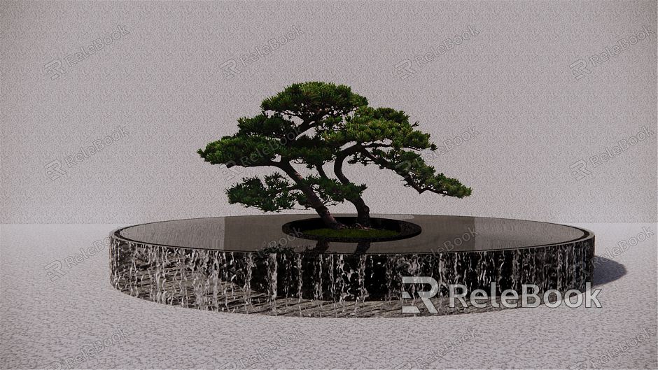 Modern Pine Waterscape Tree Pool Pohan Pine model