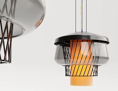 Modern chandelier glass chandelier 3d model