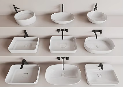 Modern wash basin 3d model