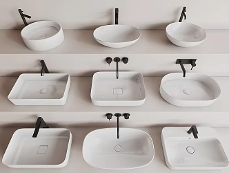 Modern wash basin 3d model