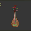 Handcrafted Traditional Chinese Wooden Pipa Musical Instrument With Classic Design And Smooth Surface
