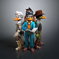 Donald Duck Duck Duck Cartoon Duck Anime Duck Stylized Duck Fantasy Style Duck 3d model
