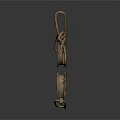 Ancient Metal Handcuffs With Linked Chains As Historical Weapon Artifact