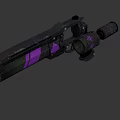 Sleek Black Fighter Jet Featuring Purple Accent Design And Aerodynamic Structure