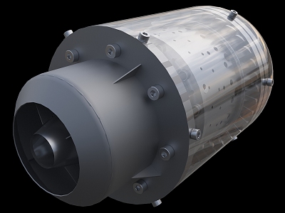 Helicopter Gas Turbine 3d model