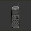 Vintage Mobile Phone With Antenna Keypad Classic Design And Electronic Features 3d model