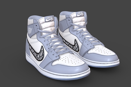 sneaker Jordan Sneakers Air Force One 3d model