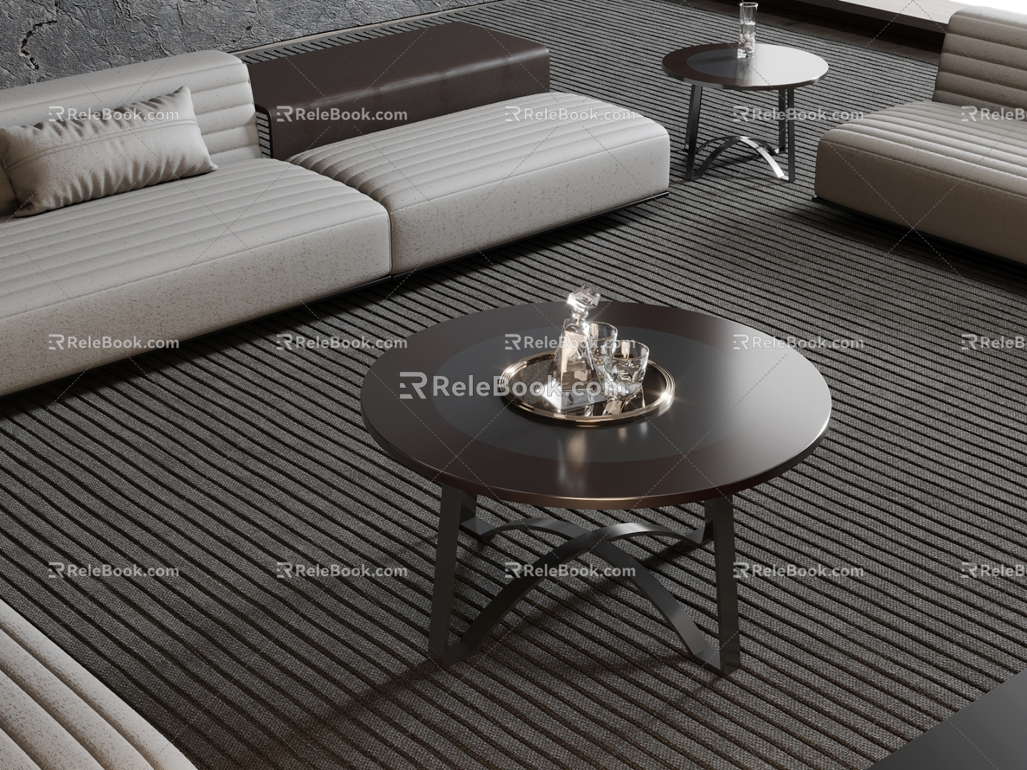 Modern Simple Coffee Table 3d model