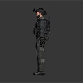 Game Movie Characters In Tactical Military Gear With Different Outfits And Weapon
