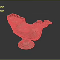 Silver Ship Shaped Decorative Vessel With Carved Details And Ornate Base