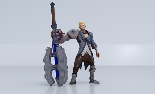 Game Character Crazy Iron 3d model