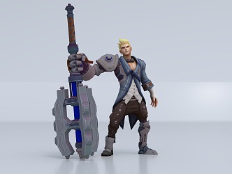 Game Character Crazy Iron 3d model