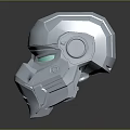 Sci-Fi Helmet Alien Helmet High Tech Helmet Game Helmet 3d model