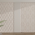 Modern background wall three-dimensional wall modeling 3d model