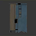 Vintage Blue Furniture with Various Designs Including Cabinets Bookshelf and Drawer