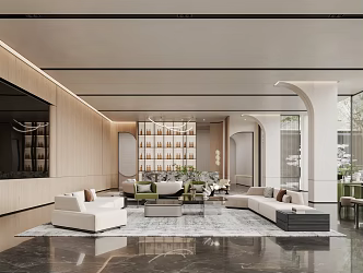 Modern Sales Office 3d model