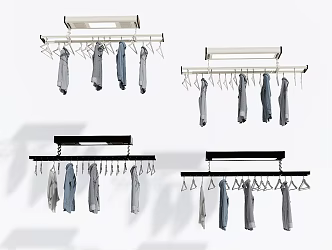 Modern drying rack electric lifting drying rack drying rack 3d model