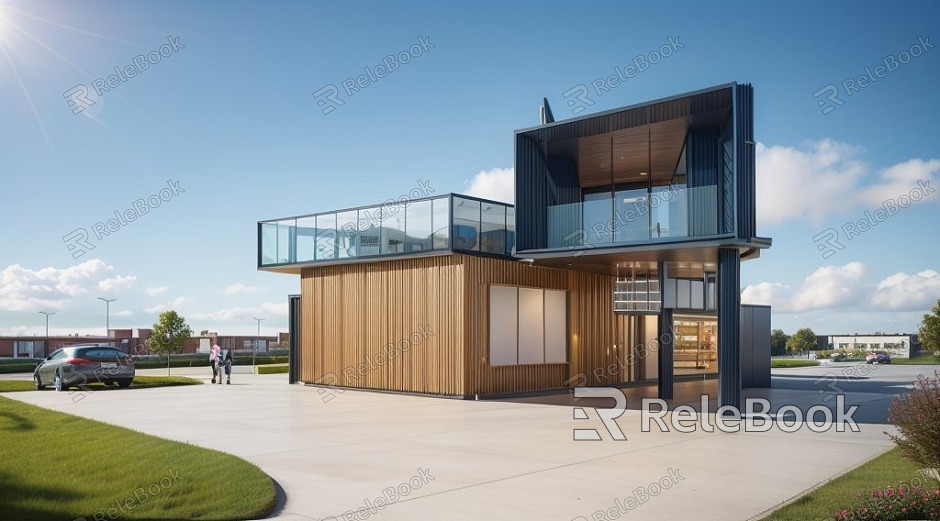 Container renovation of coffee bar stores model