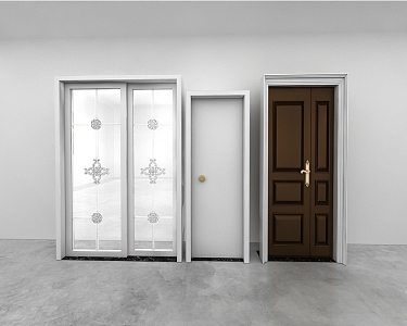 Door combination 3d model