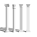 French Roman Column Component Column 3d model