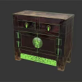 Traditional Chinese Wooden Chest With Red Finish Carved Patterns Metal Lock And Ornate Base