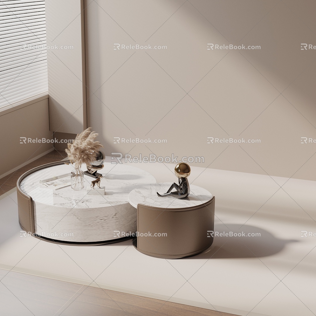 Modern coffee table model