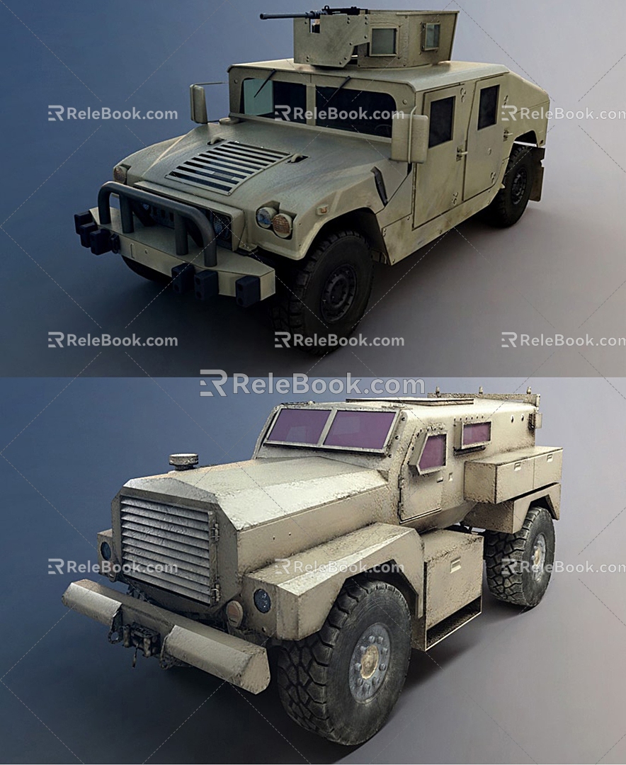 modern armored car 3d model