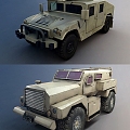 modern armored car 3d model