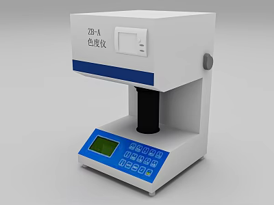 Commercial Equipment ZDR A Colorimeter White Design Blue Control Panel Digital 3d model