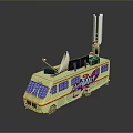 Bus School Bus Van Box Bus Tourist Bus Coach 3d model