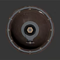 Copper Industrial Valve Component With Top Knob Metal Ring And Base Fixing Bolts