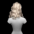 Game Movie Character With Long Curly Blonde Hair And Intricate Braided Hairstyle