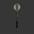 Sci-fi Hammer Sci-fi Stick Mace Sci-fi Weapon Ancient Weapon Hammer Cold Weapon Medieval Item 3d model
